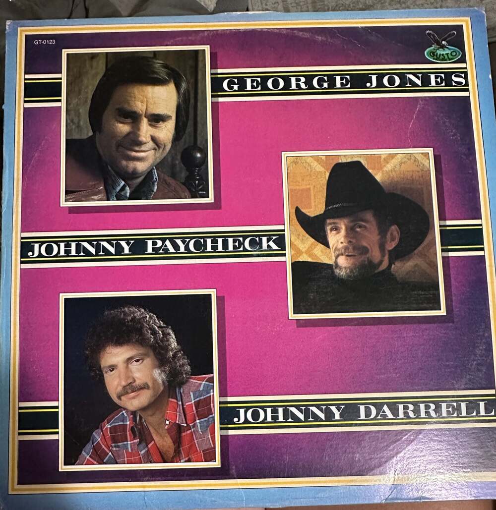 George Jones / Johnny Paycheck / Johnny Darrell Vinyl LP Record